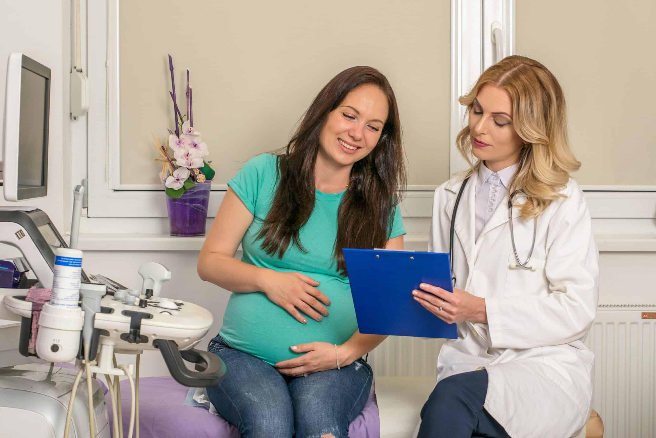 Woman getting a cleaning