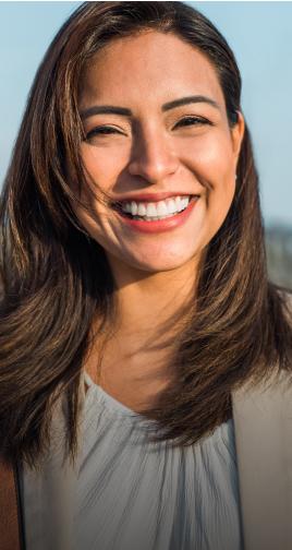 Woman getting a cleaning